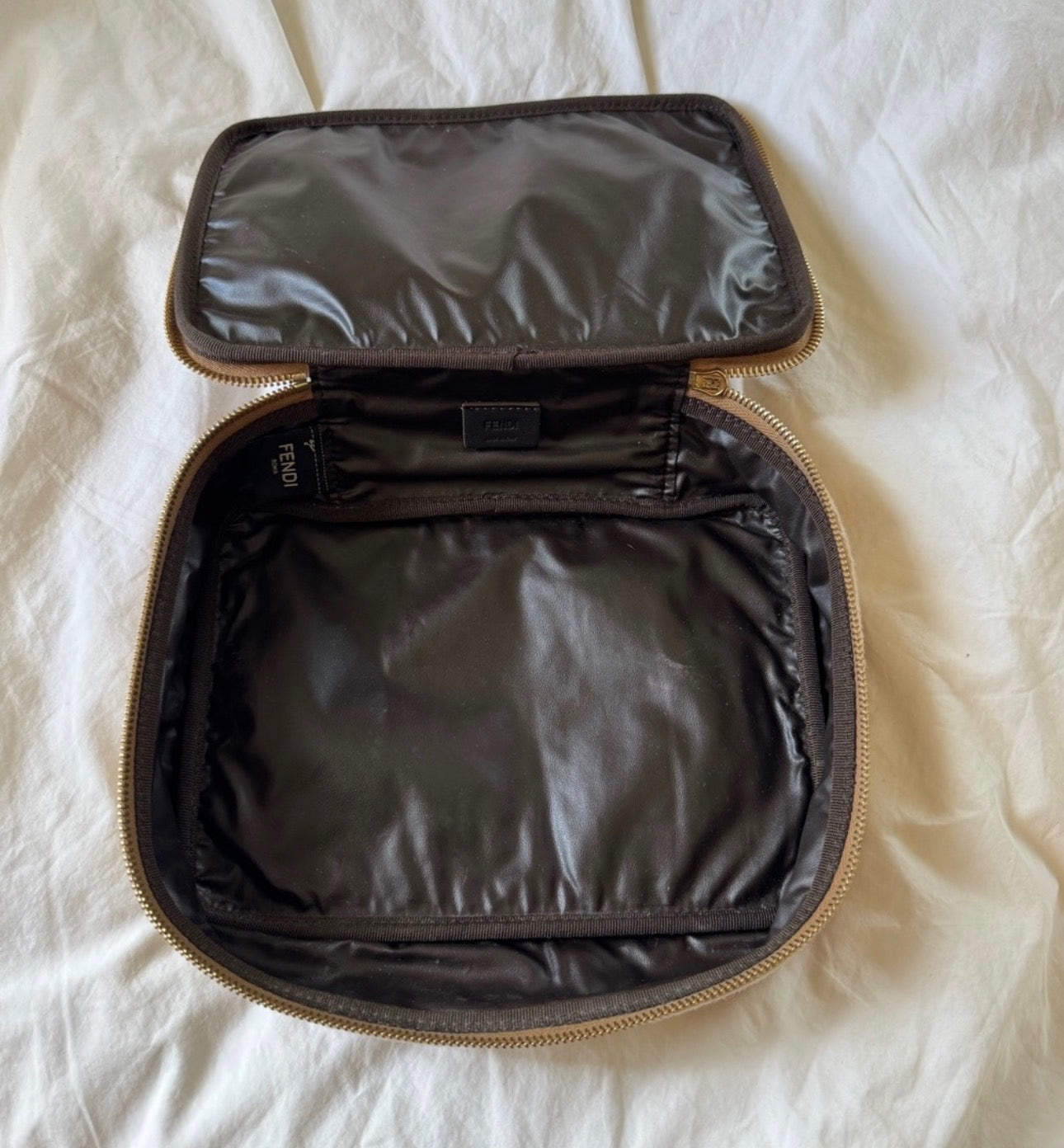 Vintage Fendi Wool Toiletry Bag