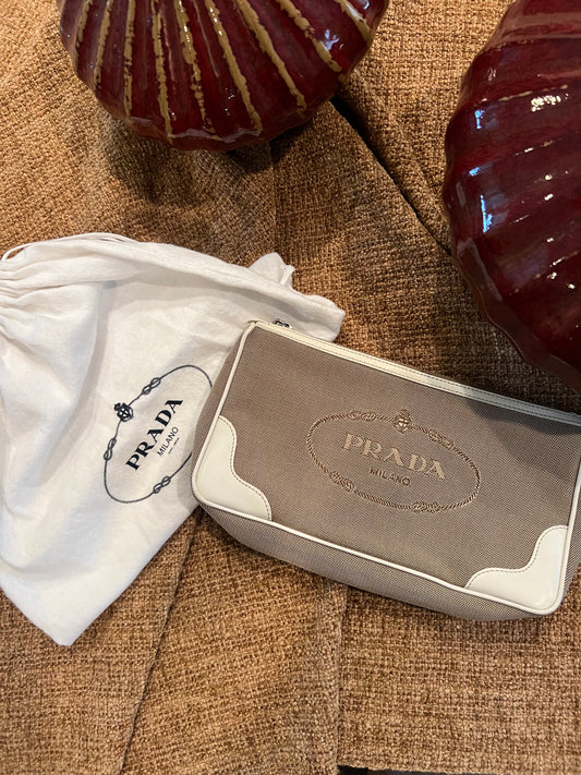 Prada Beige Clutch