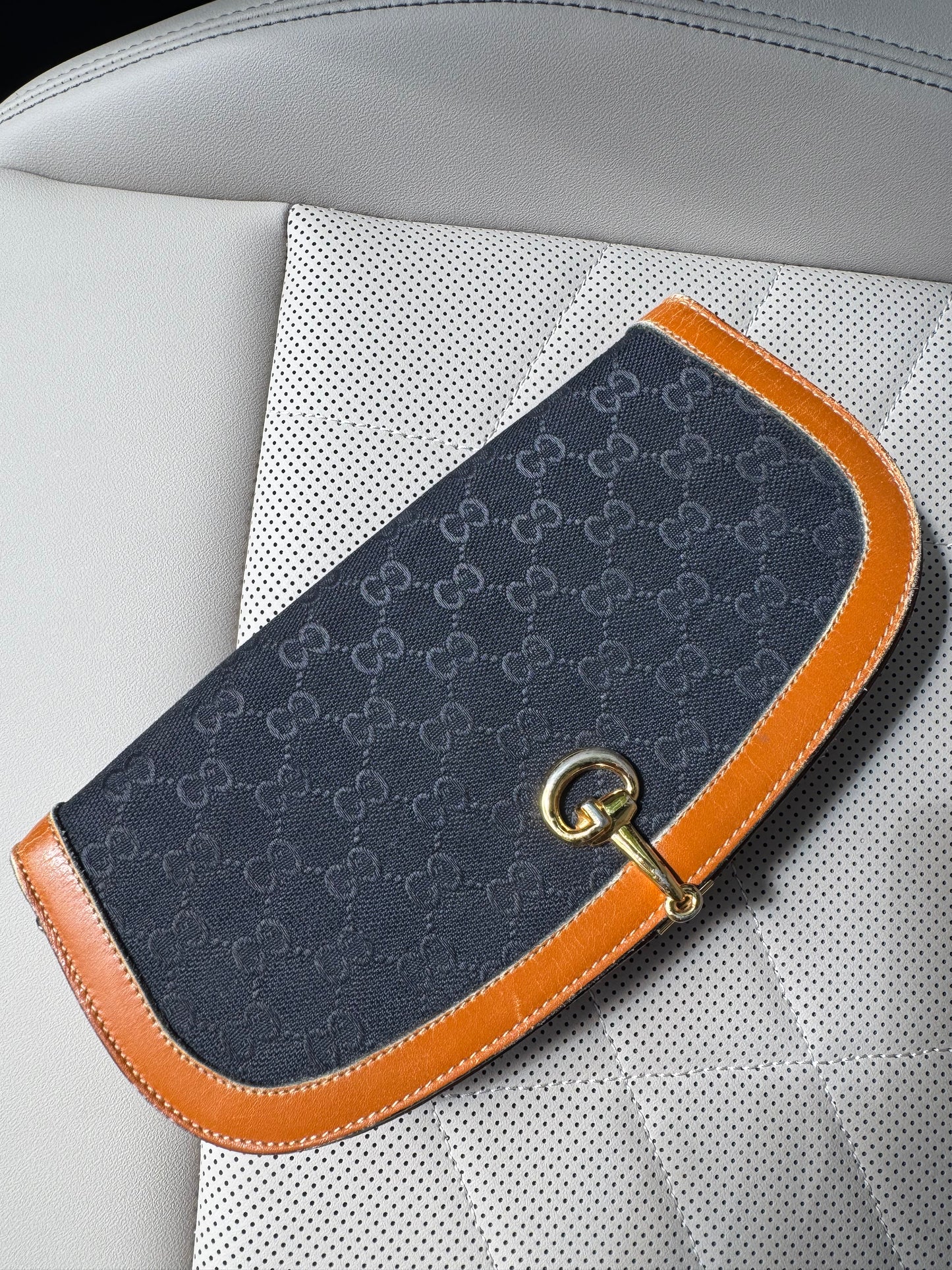 Vintage Gucci Denim Clutch