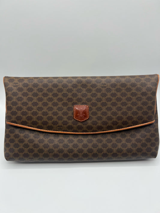 Vintage Celine Clutch- Brown