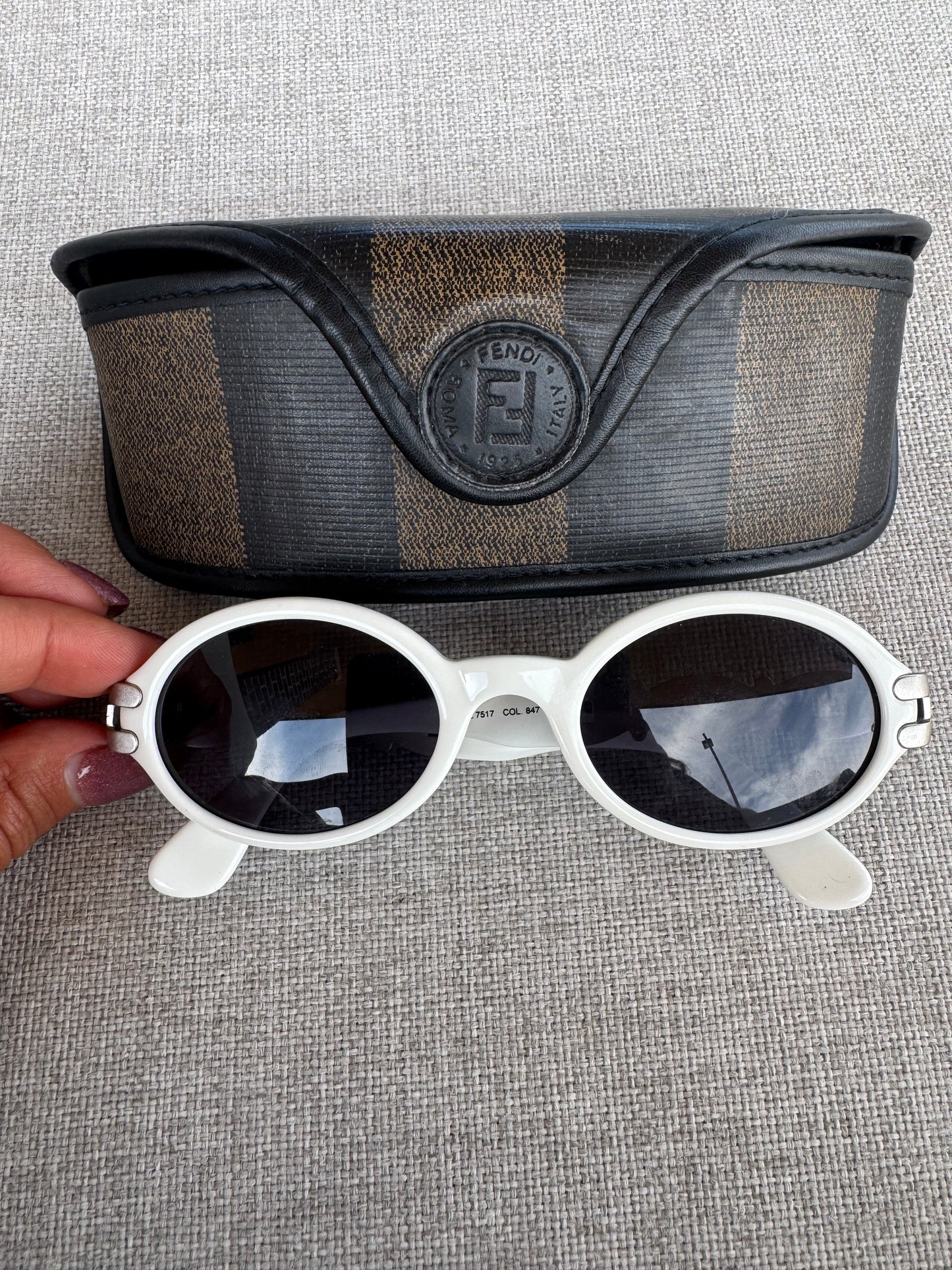 Fendi White Sunglasses