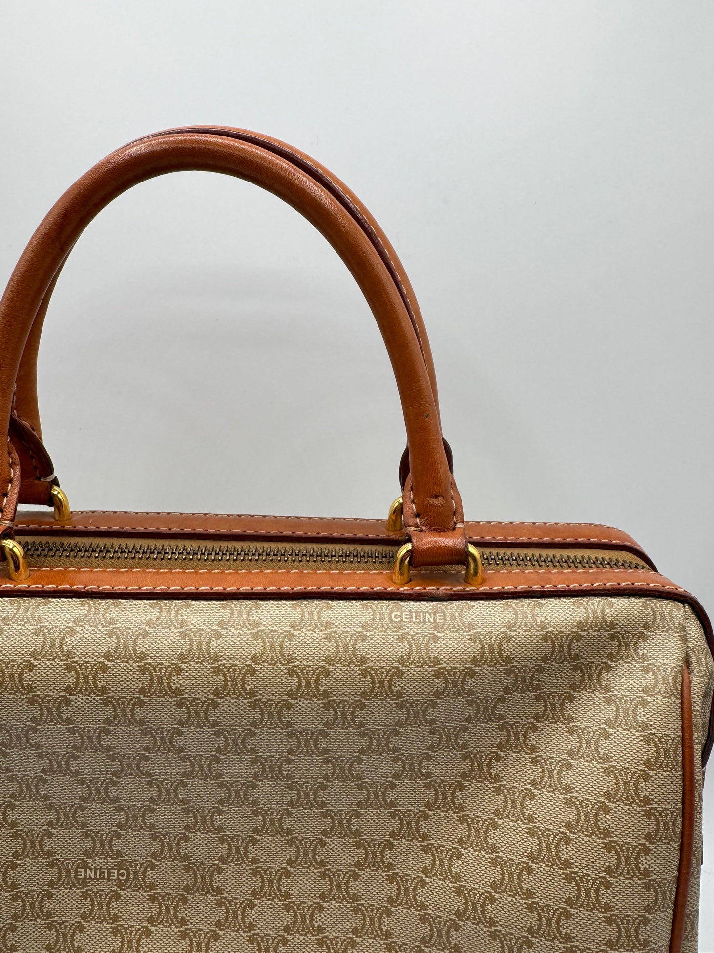 Vintage Celine Boston Bag with Strap