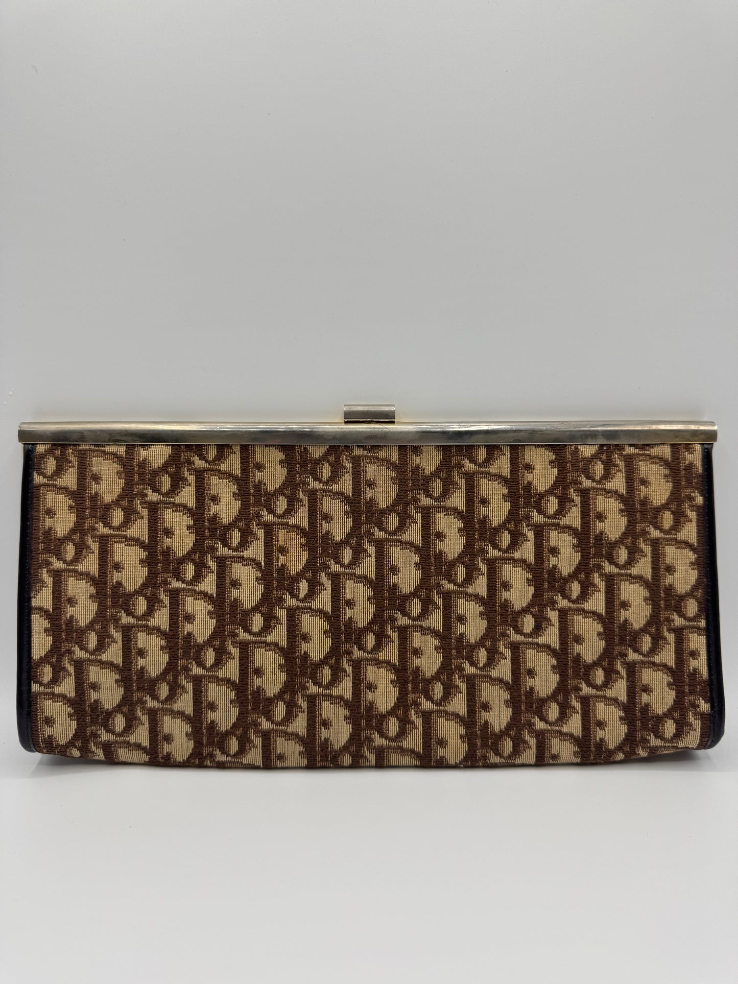 Vintage Dior Trotter Clutch- Brown